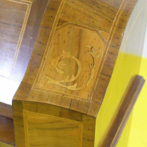 Louis XV Style Inlaid Secretaire with Curved Front For Sale - Image 4 of 18