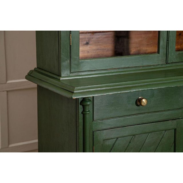 Antique English Painted Pine Glazed Dresser, 1870 For Sale - Image 13 of 18
