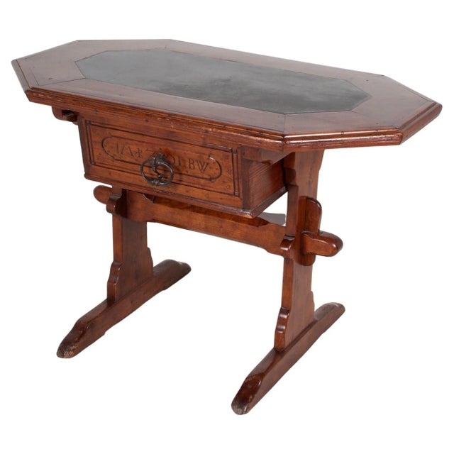 18th Century Swiss Bankers Merchant Table For Sale - Image 13 of 13