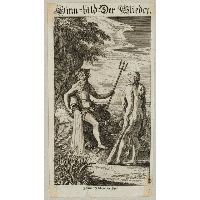 Johannes Meyer jun. (1655 Zurich - 1712 ibid.): Symbol of the limbs, river god and Hercules, 17th century,...