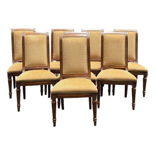Ethan Allen “Addison” Townhouse Collection French Regency Side Chairs - Set of 8 For Sale