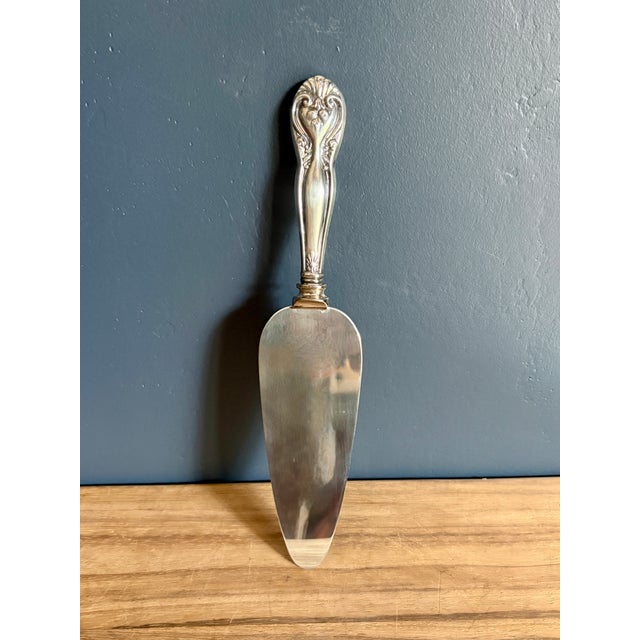 1966 Mid-Century Modern Sterling Silver Handle Cake Server, Inscribed For Sale In Atlanta - Image 6 of 6
