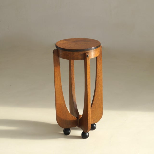 Dutch Amsterdam School Art Deco Sculptural Table on Ball Feet, 1920s For Sale - Image 18 of 18