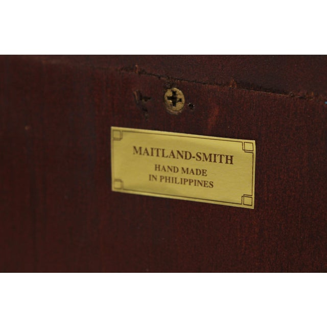 Maitland Smith Mahogany Narrow China Cabinet For Sale - Image 18 of 18