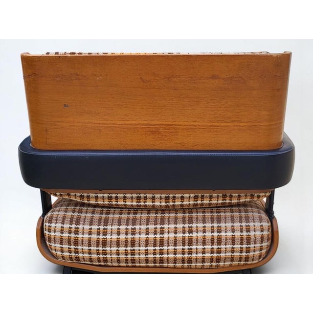 Orange Modern Tube Series Model 704 Armchair by Alain Richard for Marcom, 1960s For Sale - Image 8 of 13