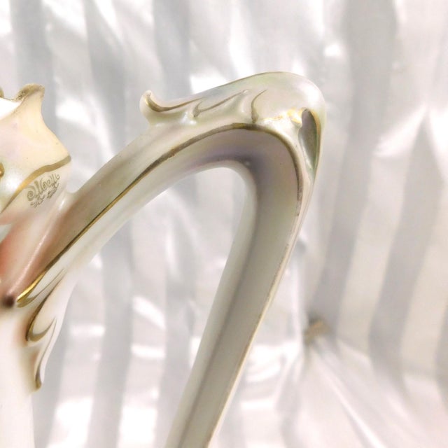 Late 18th Century Late 18th Century Reinhold Schlegelmilch Rs Prussia Chocolate Pot With Metallic Accents For Sale - Image 5 of 12