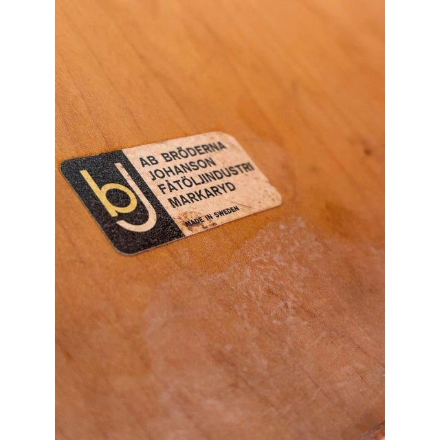 Mid-Century Dining Table and Chairs from Broderna Johanson, 1970s, Set of 5 For Sale - Image 12 of 17