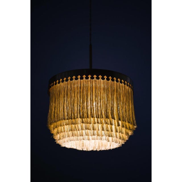 1960s Ceiling Lamp in Brass, Silk Fringes attributed to Hans-Agne Jakobsson, 1965 For Sale - Image 5 of 7