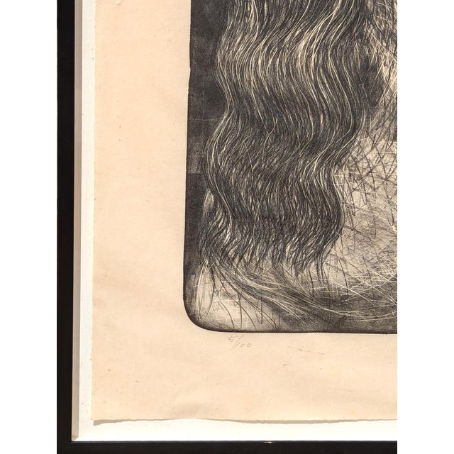 Black Luis Jiménez "Abuela" Modern Black and White Figurative Nude Lithograph Ed 5/100, 1997 For Sale - Image 8 of 11