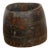 Antique Dark Stained Teak Grain Pot For Sale