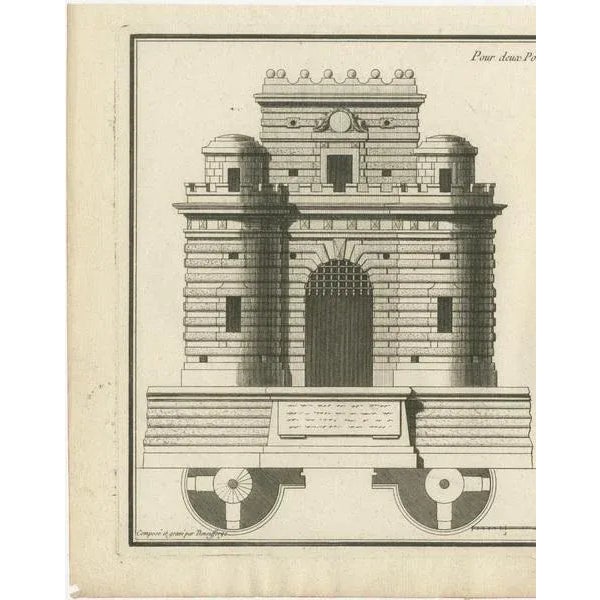 The engraving is from the Jean-François de Neufforge's collection "Recueil élémentaire d'architecture," which was an...