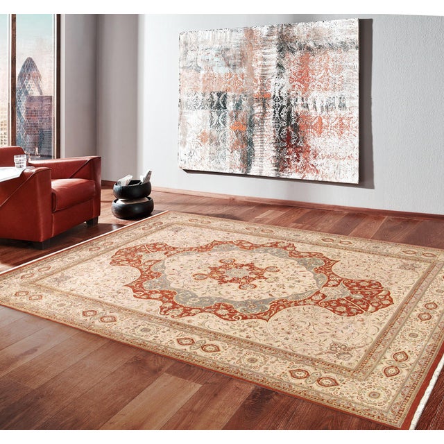 Pasargad Home Baku Multi Silk & Wool Area Rug- 9'11" X 14' 0" For Sale In New York - Image 6 of 6