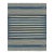 Rug & Kilim's Contemporary Dhurrie Rug in Blue and Beige Stripes - 8x10 For Sale