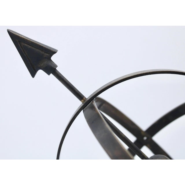 Black Vintage Metal Armillary Globe For Sale - Image 8 of 11