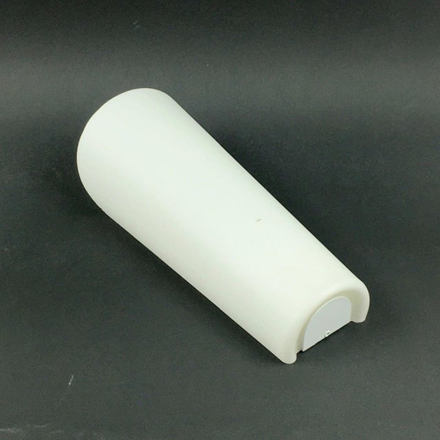 Glass 1950s Large Mid-Century Modern Opaline Glass Wall Lamp by Wilhelm Wagenfeld for Peill & Putzler, Germany For Sale - Image 7 of 10