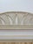 White Vintage White Wicker Arched Queen Headboard Coastal Boho Hollywood Regency For Sale - Image 8 of 12