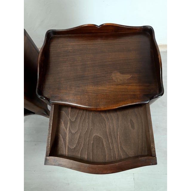 Louis XV Bedside Tables, 1950s, Set of 2 For Sale - Image 6 of 15