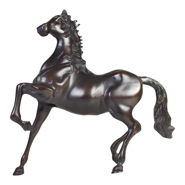 Bronze Horse Figurine Model Chairish