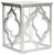 The ages-old ogee double arch motif inspired this thoroughly modern end table by. A silver leaf finish adds subtle sheen...