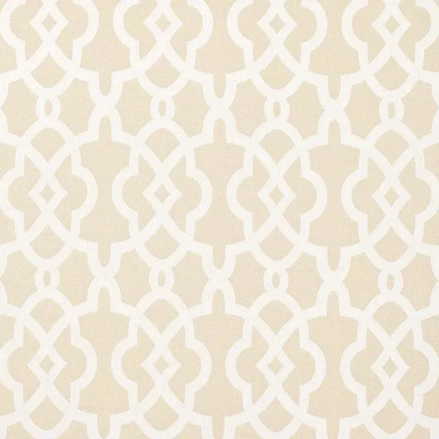 Sample - Schumacher Lincent Weave Fabric in Putty For Sale