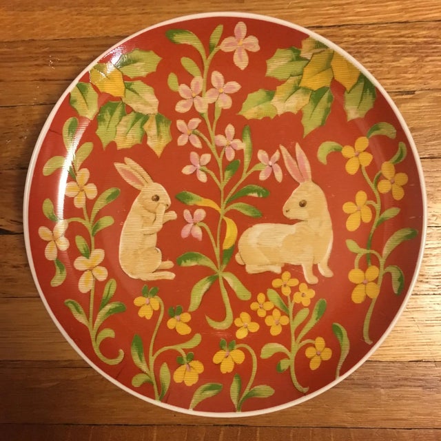 1970s 1970s Mid-Century Modern Seymour Mann "Hunt of the Unicorn" Salad Plates - Set of 8 For Sale - Image 5 of 8