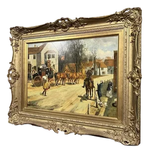 W. G Reid, Landscape, Oil on Panel, Framed
