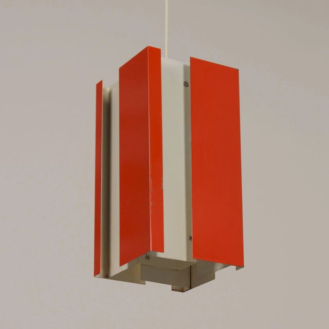 Orange Pendant 4101 by by by J.J.M. Hoogervorst for Anvia, 1960s For Sale - Image 6 of 13