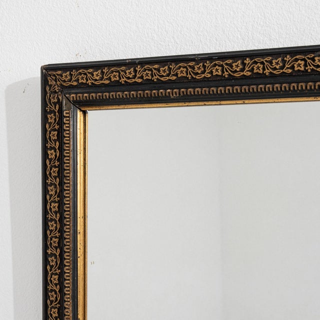 French 19th Century France Napoleon III Bronze Wood Mirror For Sale - Image 3 of 8