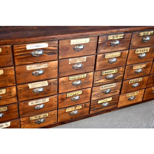 Art Nouveau Ironmongers Shop Counter Drawers, 1890s For Sale - Image 9 of 14