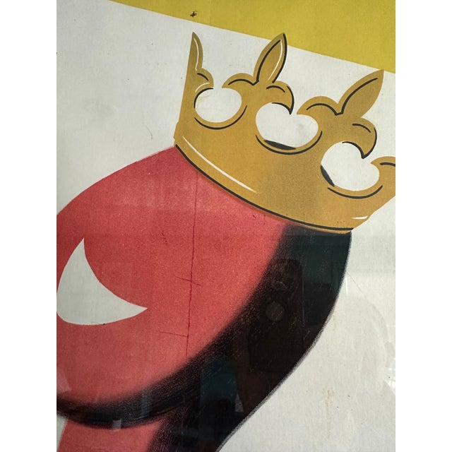 Original C Nicolitch 'R. Marimont & Co' Vintage Framed French Champagne Poster Circa 1954 For Sale - Image 11 of 13