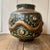 Papier Mache Folk Art Vase with Hand Painted Floral Decoration For Sale - Image 9 of 9