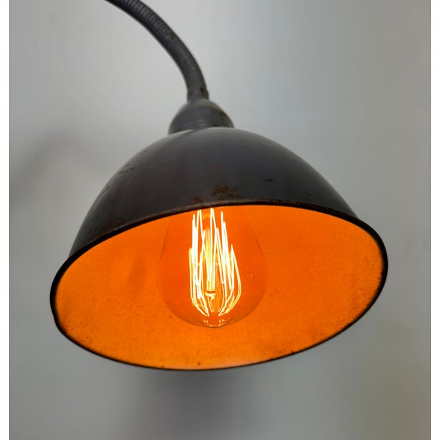 Industrial Grey Scissor Wall Lamp from Elektroinstala, 1960s For Sale - Image 17 of 18