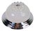 Art Deco Chrome Art Glass Ceiling Lamp, Italy, 1960 For Sale