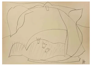 Reynold Arnould, Landscape, Drawing on Paper, Mid-20th Century