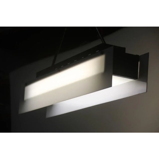 Mid-Century Acrylic Glass &amp; Brass Pendant, 1950s For Sale - Image 6 of 15