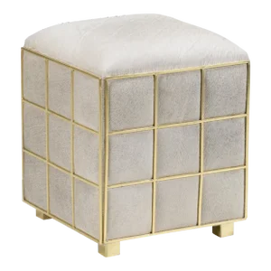 Square Hide Stool