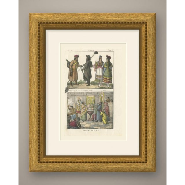 This is an original antique lithograph, hand colored, from the galleria universale di tutti i popoli del mondo (venice,...