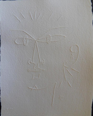 Jean Cocteau, La colère, Etching