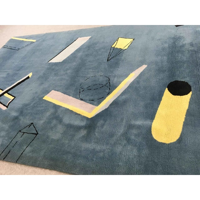 Geometric Wool Rug from Fritsch Design, 1984 For Sale - Image 4 of 15