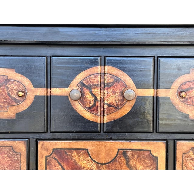 20th Century Spanish Baroque Style Cabinet on Stand, Bargueno or Varqueno For Sale - Image 12 of 18