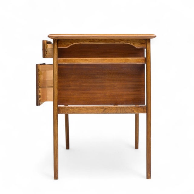 Mid 20th Century Lane Acclaim Mid Century Walnut Desk For Sale - Image 5 of 12