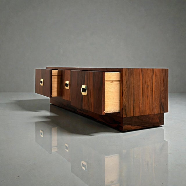 Low Danish Sideboard, 1960s For Sale - Image 4 of 11