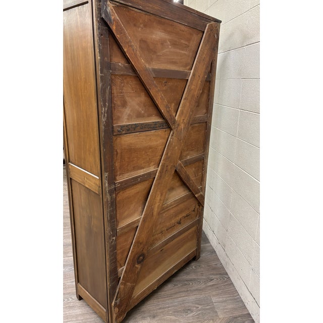 Antique Victorian Eastlake Aesthetic Movement Wardrobe Armoire Hall Cupboard For Sale - Image 13 of 15