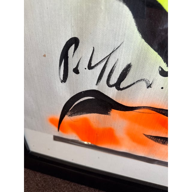 Peter Keil 1970s Peter Keil Original Abstract Female Portrait Painting For Sale - Image 4 of 6