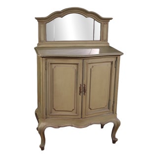 20th Century Italian Lacquered Sideboard with Mirror, 1950s For Sale