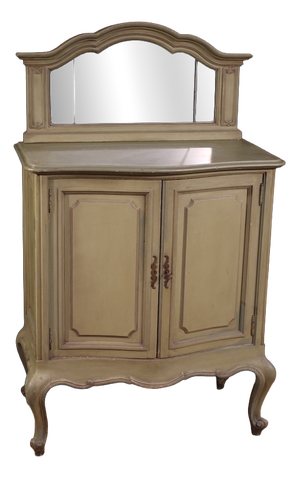 20th Century Italian Lacquered Sideboard with Mirror, 1950s
