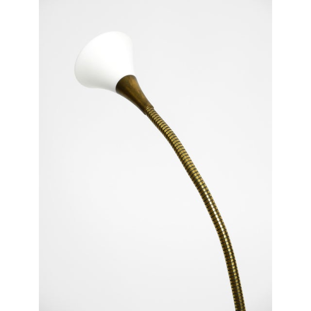 Metal Brass Halogen Table Lamp by Florian Schulz Model Esa with Gooseneck, 1980s For Sale - Image 7 of 18
