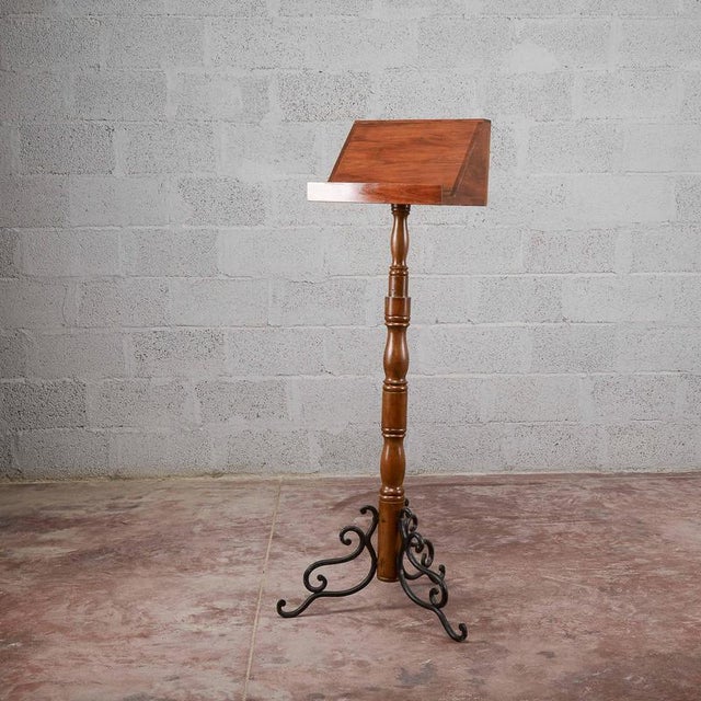 Art Deco Style Lectern in Wood For Sale - Image 4 of 13