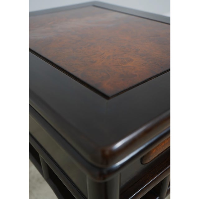 Vintage Rosewood Chinese 1 Drawer Occasional Table For Sale - Image 10 of 16