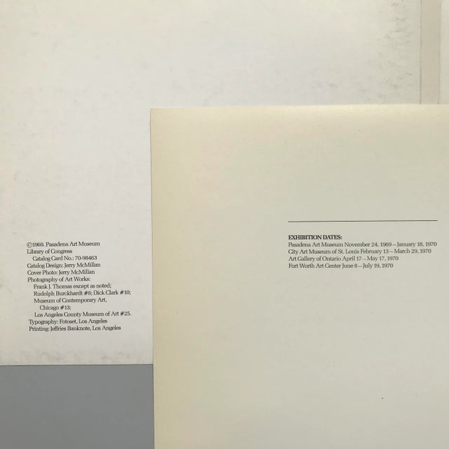 West Coast: 1945 - 1969 ~ Vintage Pasadena Museum of Art Exhibition Catalog Book For Sale - Image 4 of 13